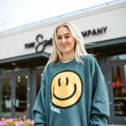 Sweet Claire Inc Swank Smiley Sweatshirt Tops
