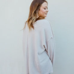 Fantastic Fawn Lucy Waffle Knit Top - Soft Long Sleeve Women's Tops for Casual Wear 14 Fantastic Fawn Lucy Waffle Knit Top