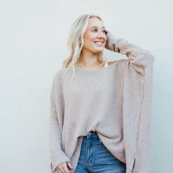 Fantastic Fawn Hope Loose Knit Sweater Top