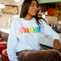 S&S Activewear Swank Rainbow LS Tee Tops