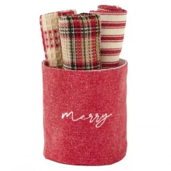 Mudpie Merry Tartan Towel Set