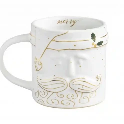 Mudpie Gold Santa Mug