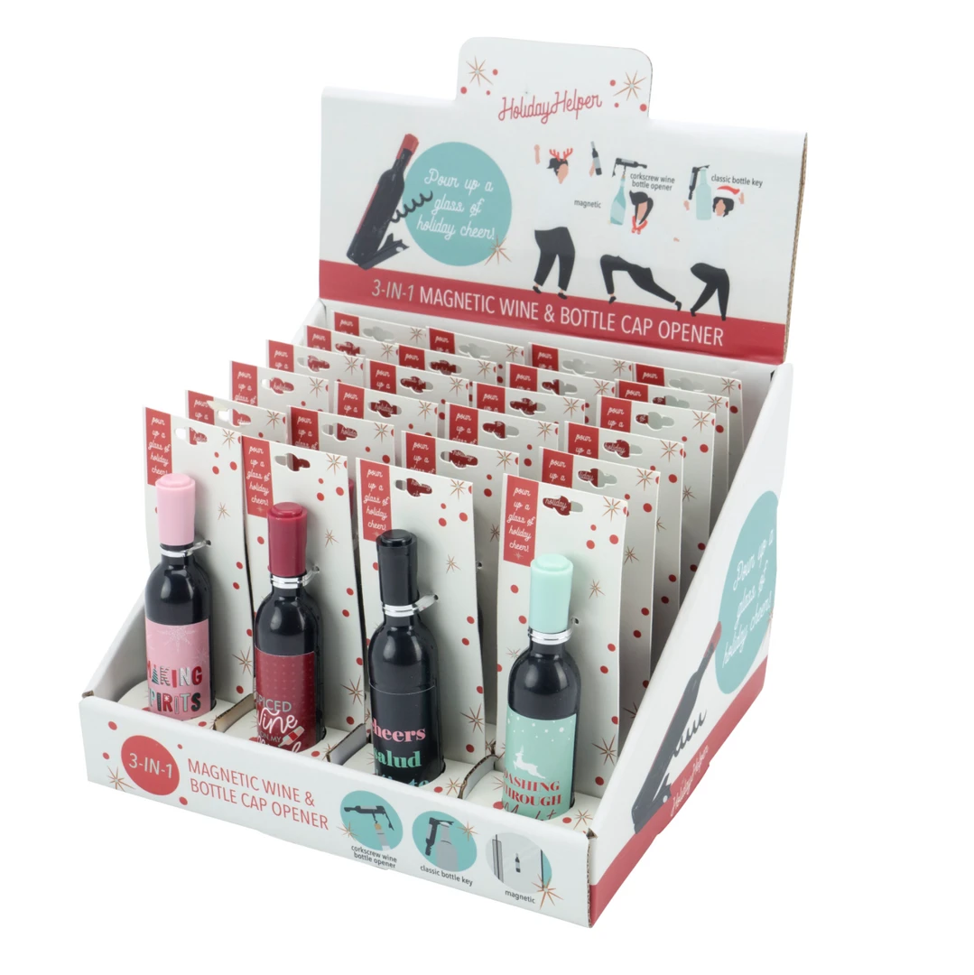 DM Merchandising Holiday Magnetic Wine and Bottle Opener - Perfect Gift for Wine Lovers 4 DM Merchandising Holiday Magnetic Wine And Bottle Opener