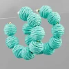 Golden Stella Raffia Ball Hoops - Stylish Bohemian Jewelry for Women 1 Golden Stella Raffia Ball Hoops