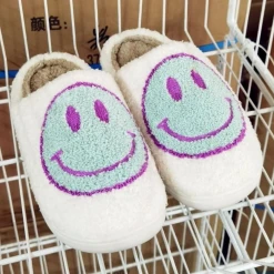 Ark & Co Fuzzy Smile Slippers Lifestyle