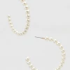 TRENDY Wholesale Pearl Beaded Hoops - Stylish Jewelry Earrings for Women 1 TRENDY Wholesale Pearl Beaded Hoops