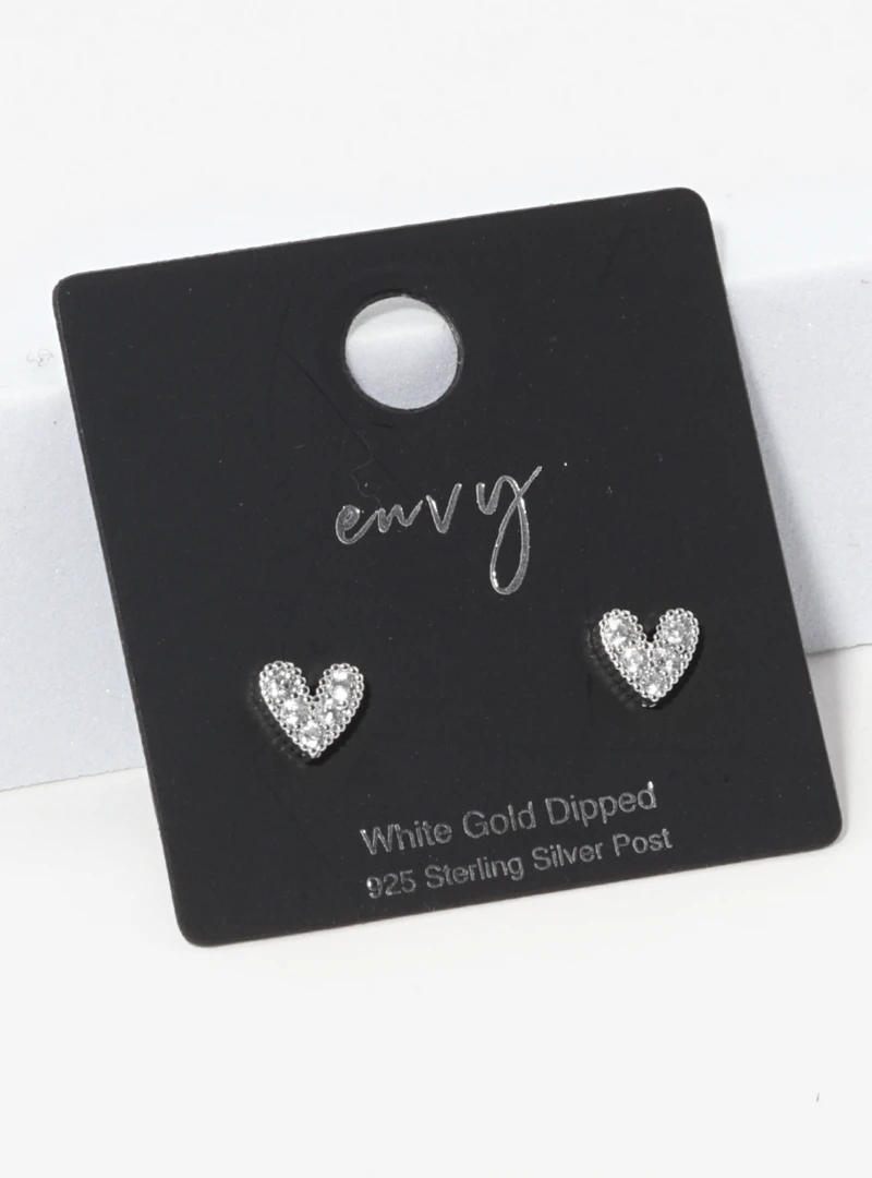 TRENDY Wholesale Gold Dipped Heart Stud Earrings - Stylish Jewelry for Women 4 TRENDY Wholesale Jewelry Gold Dipped Heart Studs