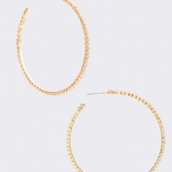 TRENDY Wholesale Lightweight CZ Hoop Earrings