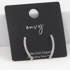 TRENDY Wholesale Gold Dipped Bar Stud Earrings