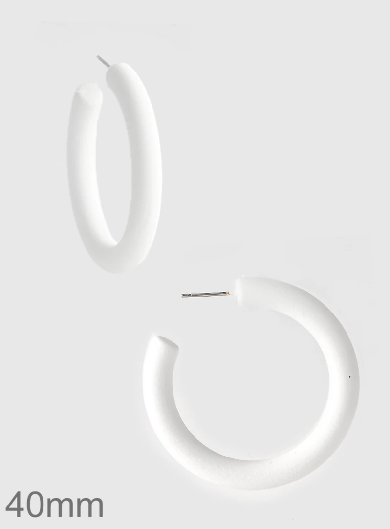 TRENDY Wholesale Jewelry Open Painted Hoop Earrings - Stylish & Lightweight Accessories for Women 3 TRENDY Wholesale Jewelry Open Painted Hoop Earrings