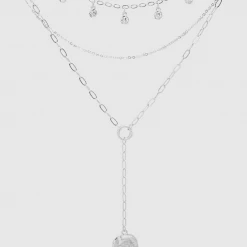 TRENDY Wholesale Jewelry Layered Coin Charm Necklace