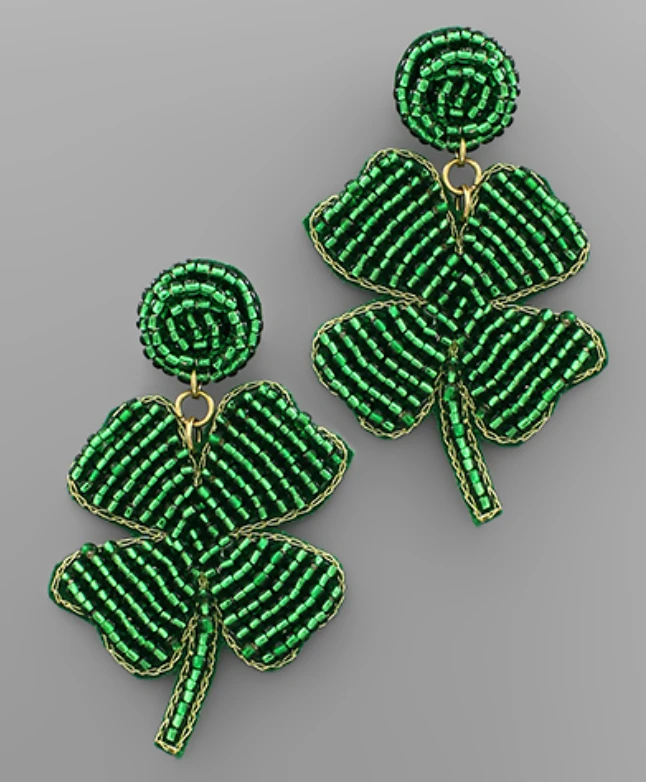 Golden Stella Jewelry Saint Patrick's Day Earrings - Green Shamrock Stud Earrings for Women 3 Golden Stella Jewelry Saint Patrick's Day Earrings