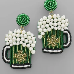 Golden Stella Jewelry Saint Patrick's Day Earrings - Green Shamrock Stud Earrings for Women 5 Golden Stella Jewelry Saint Patrick's Day Earrings