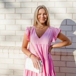 Entro Cassidy Tiered Babydoll Dress