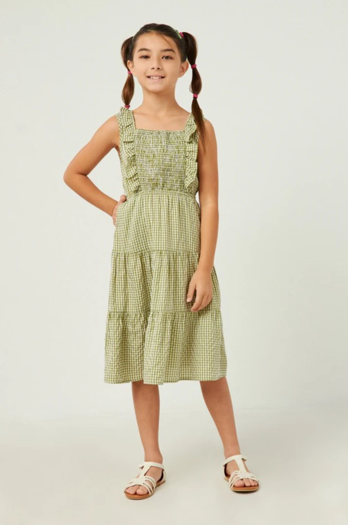 Hayden Swank Tween Smocked Gingham Dress | Stylish & Comfortable Girls' Dress 3 Hayden Swank Tween Tween Smocked Gingham Dress