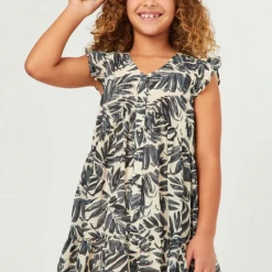 Hayden Tween Leaf Print Dress Swank Tween
