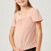 Hayden Swank Tween Kids Knit Short Sleeve Top