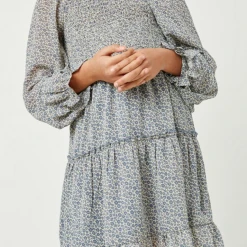 Hayden Swank Tween Tween Smocked Floral Dress