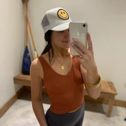 NikiBiki V Neck Ribbed Crop Top