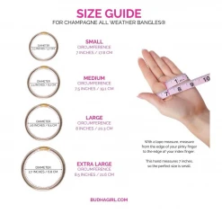 Buddha Girl Champagne All Weather Bangles - Stylish Jewelry for Women 7 Jewelry Budha Girl Champagne All Weather Bangles