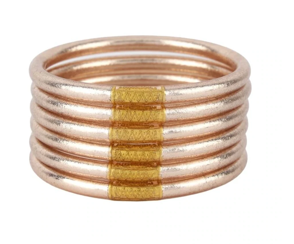Buddha Girl Champagne All Weather Bangles - Stylish Jewelry for Women 3 Jewelry Budha Girl Champagne All Weather Bangles