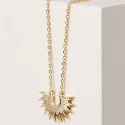Estella Bartlett Jewelry Half Sunburst Necklace