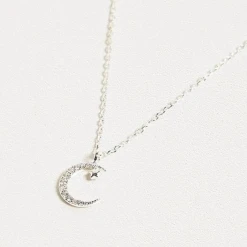 Estella Bartlett Jewelry Moon & Star Necklace