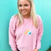 Jadelynn Brooke Castle Corded Sweatshirt - Stylish Women's Tops for Casual Wear 2 Jadelynn Brooke Tops Castle Corded Sweatshirt
