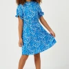 Hayden Swank Tween Floral Smocked Dress - Stylish & Comfortable Girls' Dress 1 Hayden Swank Tween Tween Floral Smocked Dress