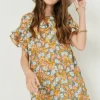 Hayden Tween Floral Ruffle Sleeve Dress | Swank Tween Girls' Fashion 2 Hayden Tween Floral Ruffle Sleeve Dress Swank Tween