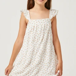 Hayden Swank Tween Tween Floral Flutter Dress