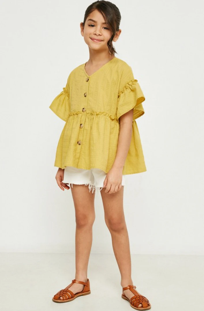 Hayden Tween Button Up Babydoll Swank Tween - Stylish & Comfortable Girls' Top 3 Hayden Tween Button Up Babydoll Swank Tween