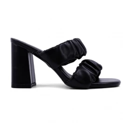 Shu Shop Hidilyn Scrunchy Strap Heel