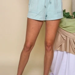 Peach Love High Tide Drawstring Shorts