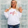 Jadelynn Brooke Wifey Corded Sweatshirt Tops - Stylish Women's Outerwear 2 Jadelynn Brooke Wifey Corded Sweatshirt Tops