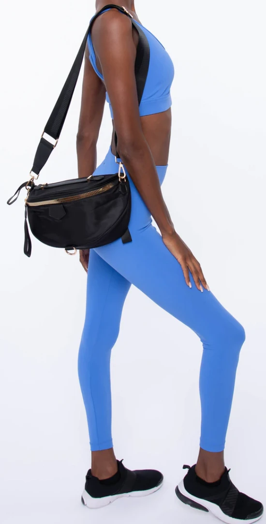 BC Handbags Nadia Nylon Large Fanny Pack - Stylish & Durable Waist Bag for Women 5 BC Handbags Nadia Nylon Large Fanny Pack