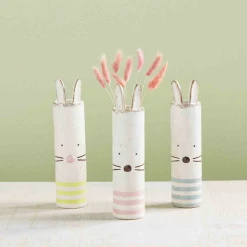 Mud Pie Lifestyle Striped Bunny Bud Vase - Charming Home Decor 7 Mud Pie Lifestyle Striped Bunny Bud Vase