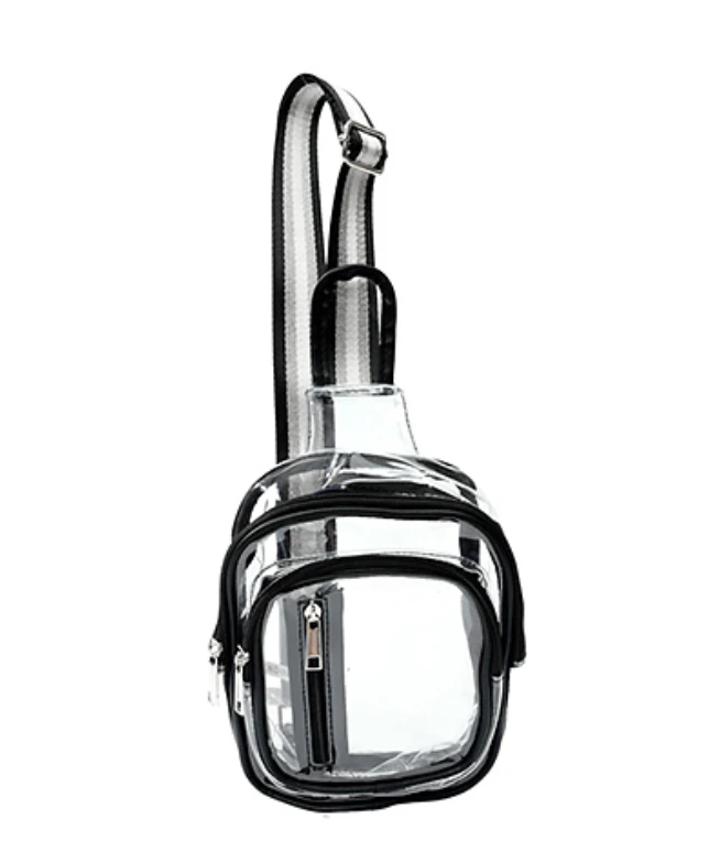 Golden Stella Clear Sling Bag - Stylish & Trendy Transparent Shoulder Bag for Women 3 Golden Stella Clear Sling Bag