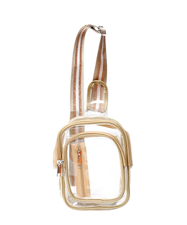 Golden Stella Clear Sling Bag - Stylish & Trendy Transparent Shoulder Bag for Women 4 Golden Stella Clear Sling Bag