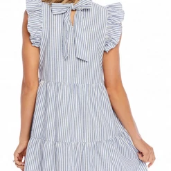 Mud Pie Dresses Dewberry Blue Bow Tie Dress