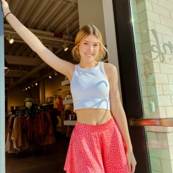 Adrienne Emilia Printed Swing Shorts Bottoms