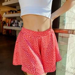 Adrienne Emilia Printed Swing Shorts Bottoms