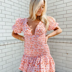 Lena Dresses Leslie Floral Smocked Dress