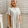 Umgee Lauren Linen Ruffle Dress - Women's Boho Summer Dress 2 Umgee Lauren Linen Ruffle Dress Dresses