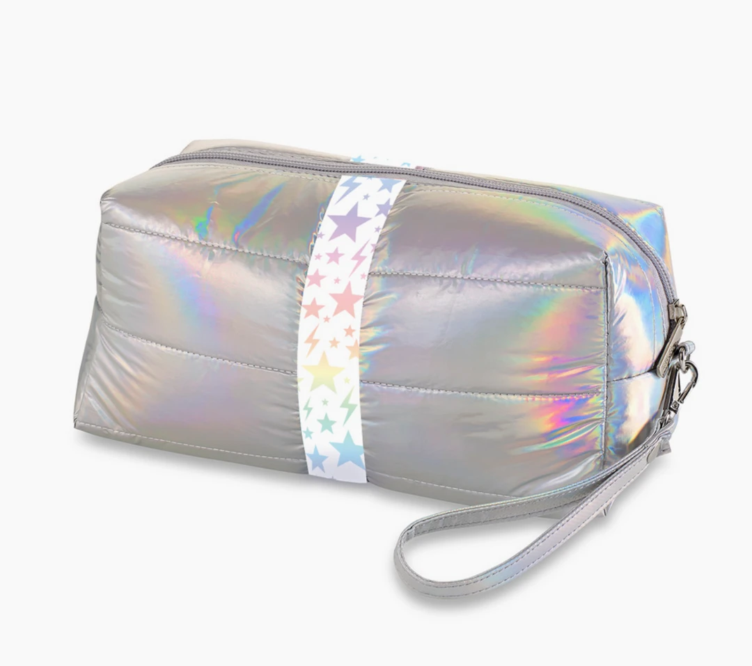 Top Trenz Puffer Cosmetic Bag - Stylish & Functional Lifestyle Accessory 3 Top Trenz Puffer Cosmetic Bag Lifestyle