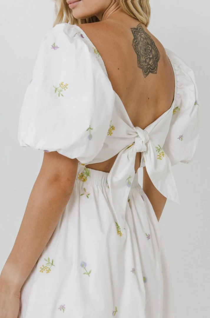 2.7 August Apparel Patricia Floral Embroidered Dress - Women's Summer Boho Maxi Dress 4 2.7 August Apparel Patricia Floral Embroidered Dress