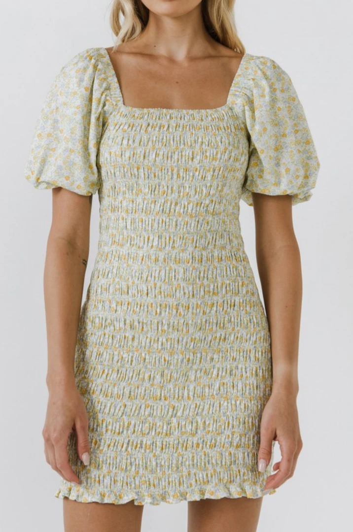 2.7 August Apparel Whitney Floral Smocked Dress - Women's Summer Floral Print Dress 3 2.7 August Apparel Whitney Floral Smocked Dress Dresses