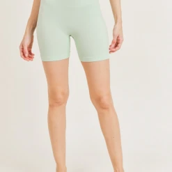 Kimberly C Ella Seamless Ribbed Biker Shorts