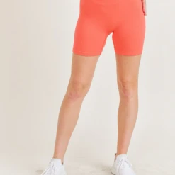 Kimberly C Allie Ribbed Biker Shorts Bottoms