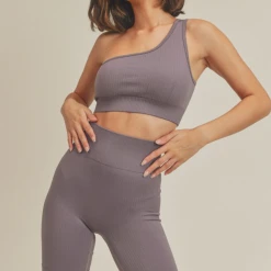 Kimberly C Bottoms Mia Ribbed Seamless Biker Shorts